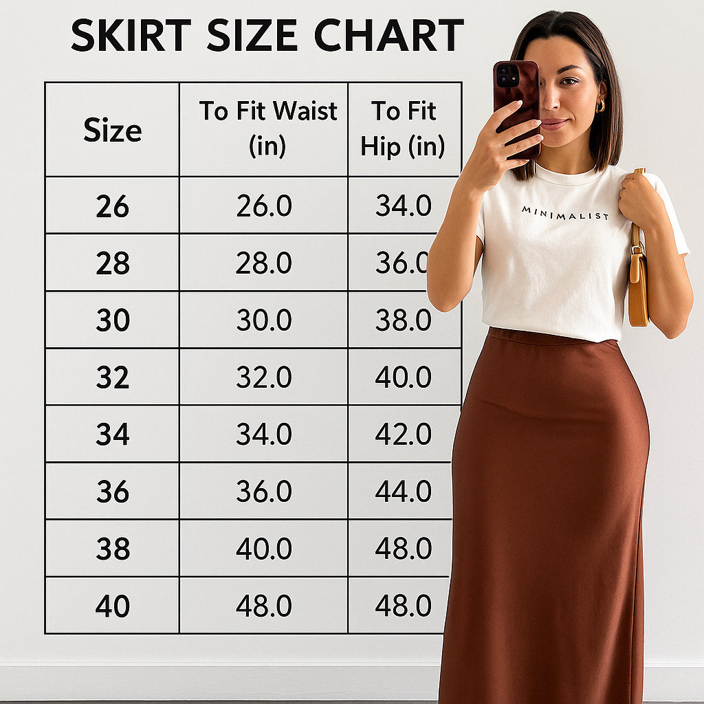 Aura Satin Long Skirt