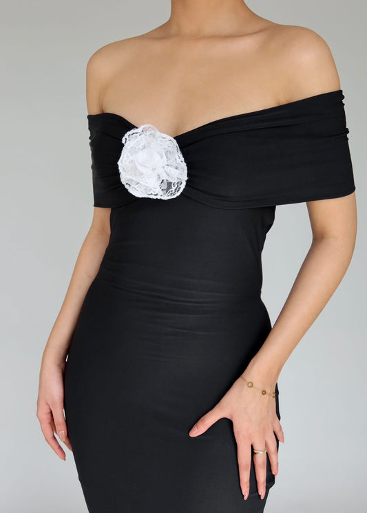 Clio Off Shoulder Long Dress