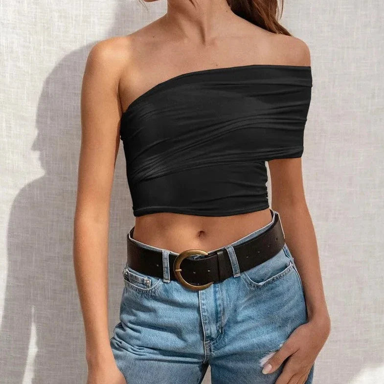 Multi Style Tube Fitted Crop Top