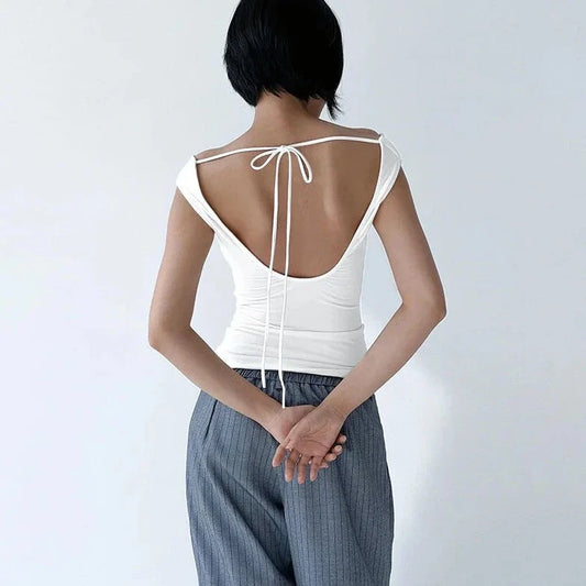 Backless Sleeveless Tank Top