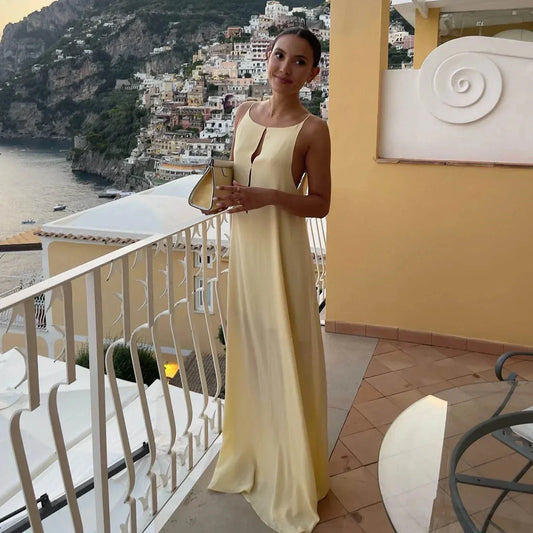 Sleeveless Backless Long Maxi Dress