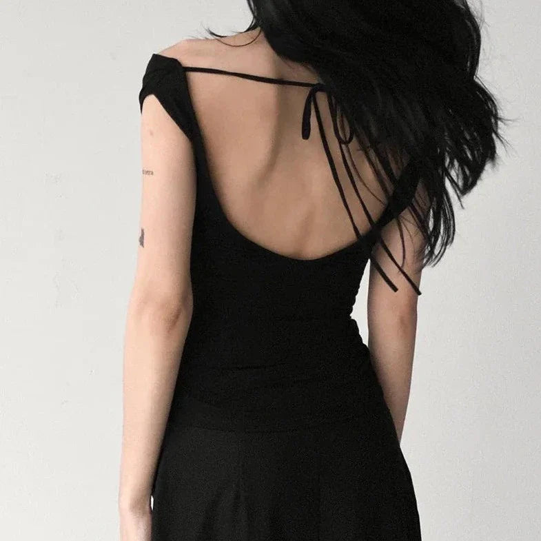 Backless Sleeveless Tank Top