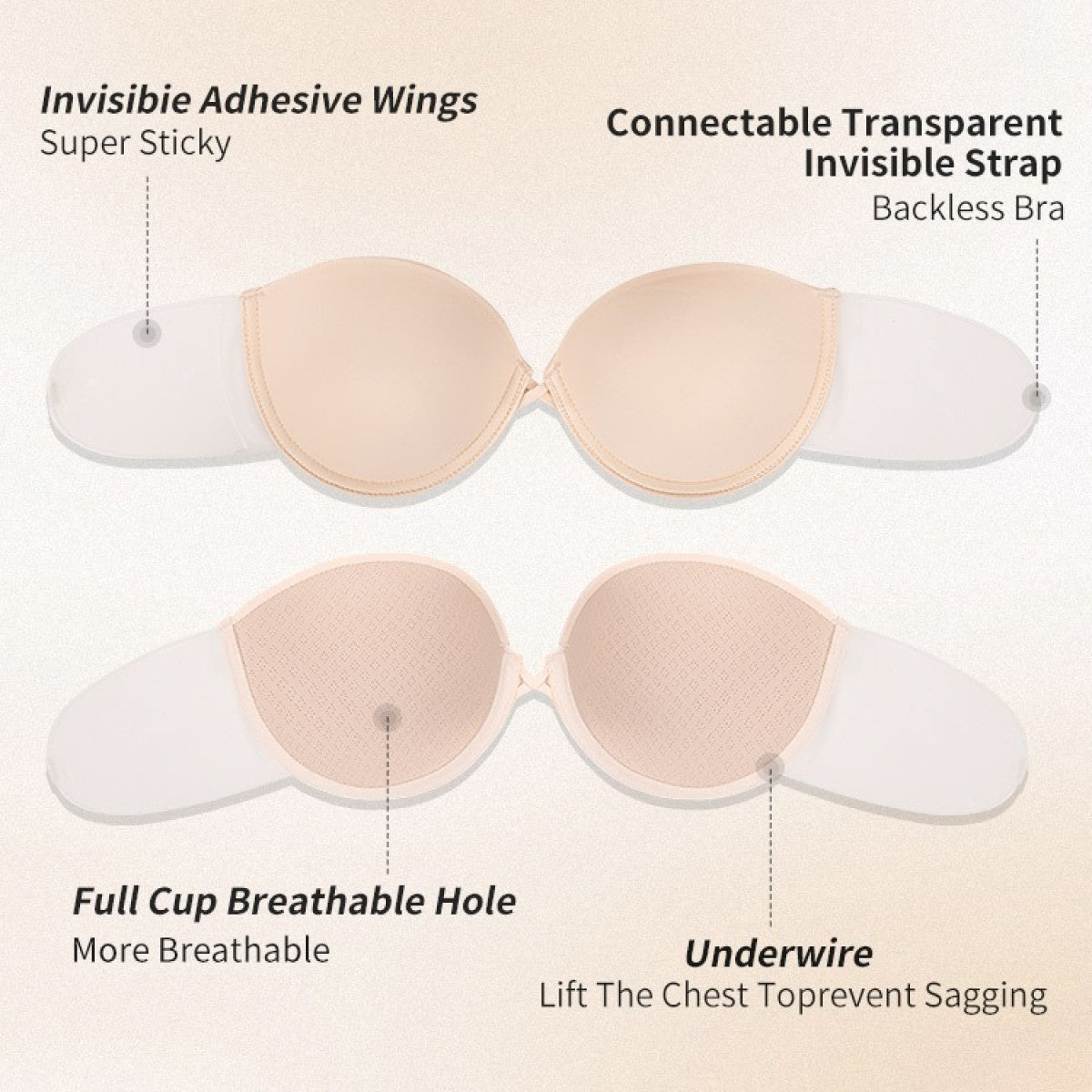Slip on Invisible Bra