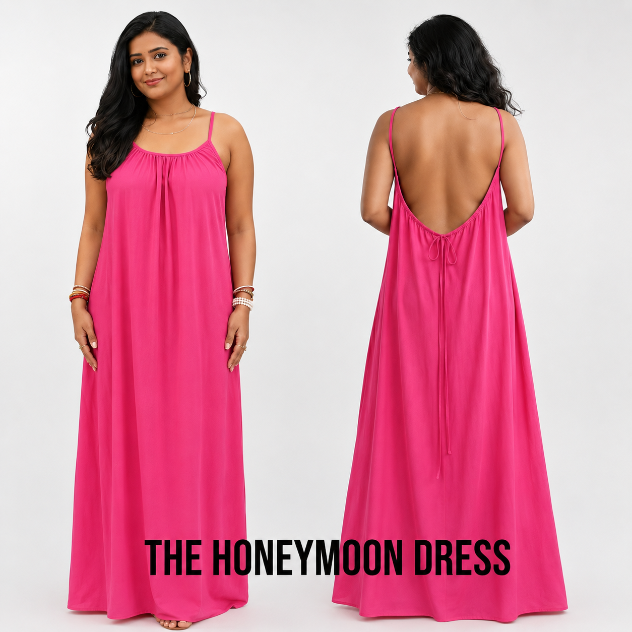 DAISY SKIN Women's Honeymoon Backless Cotton Cami Dress