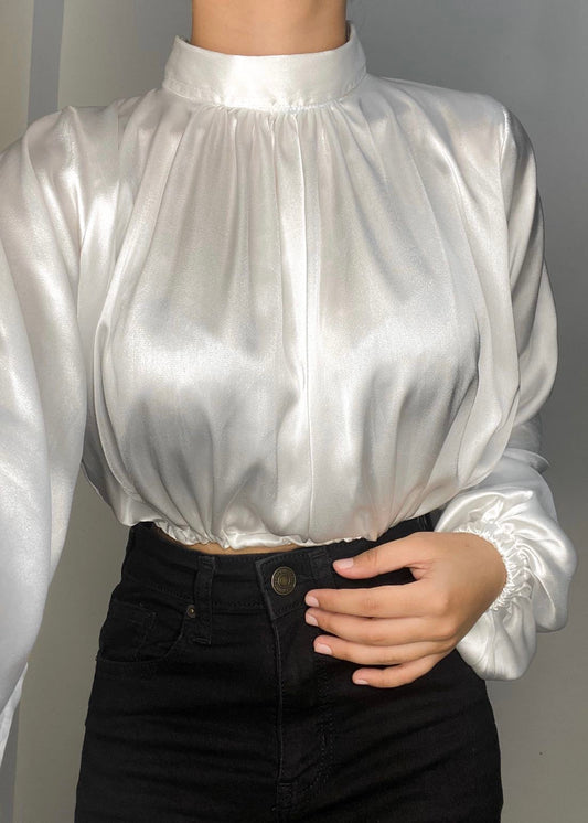 Victoria Satin Blouse