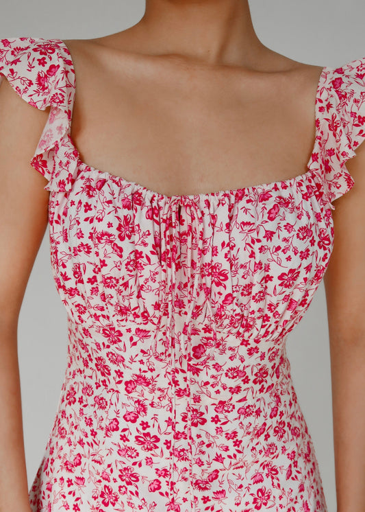 Floral Bustier Dress