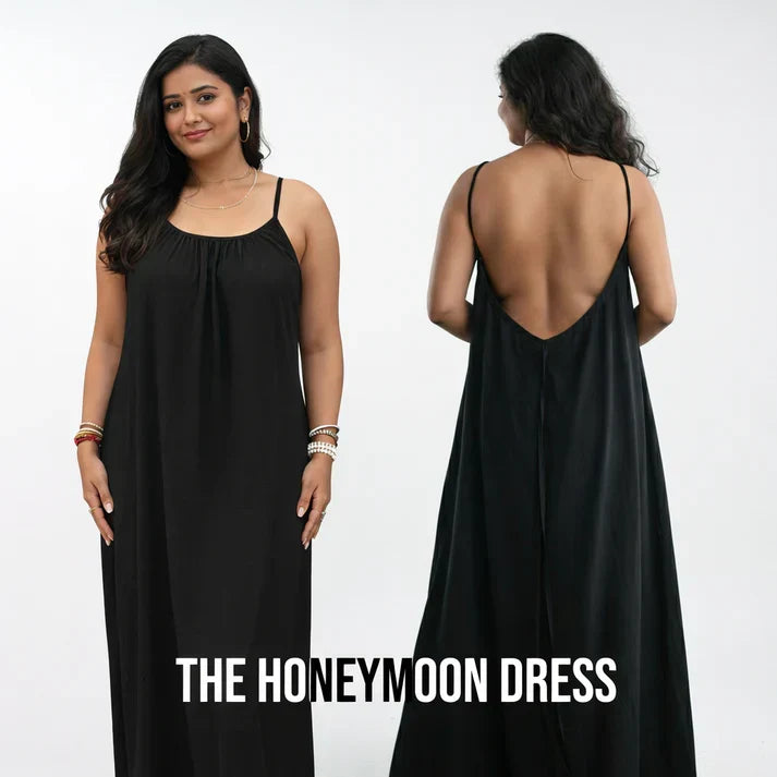 DAISY SKIN Women's Honeymoon Backless Cotton Cami Dress