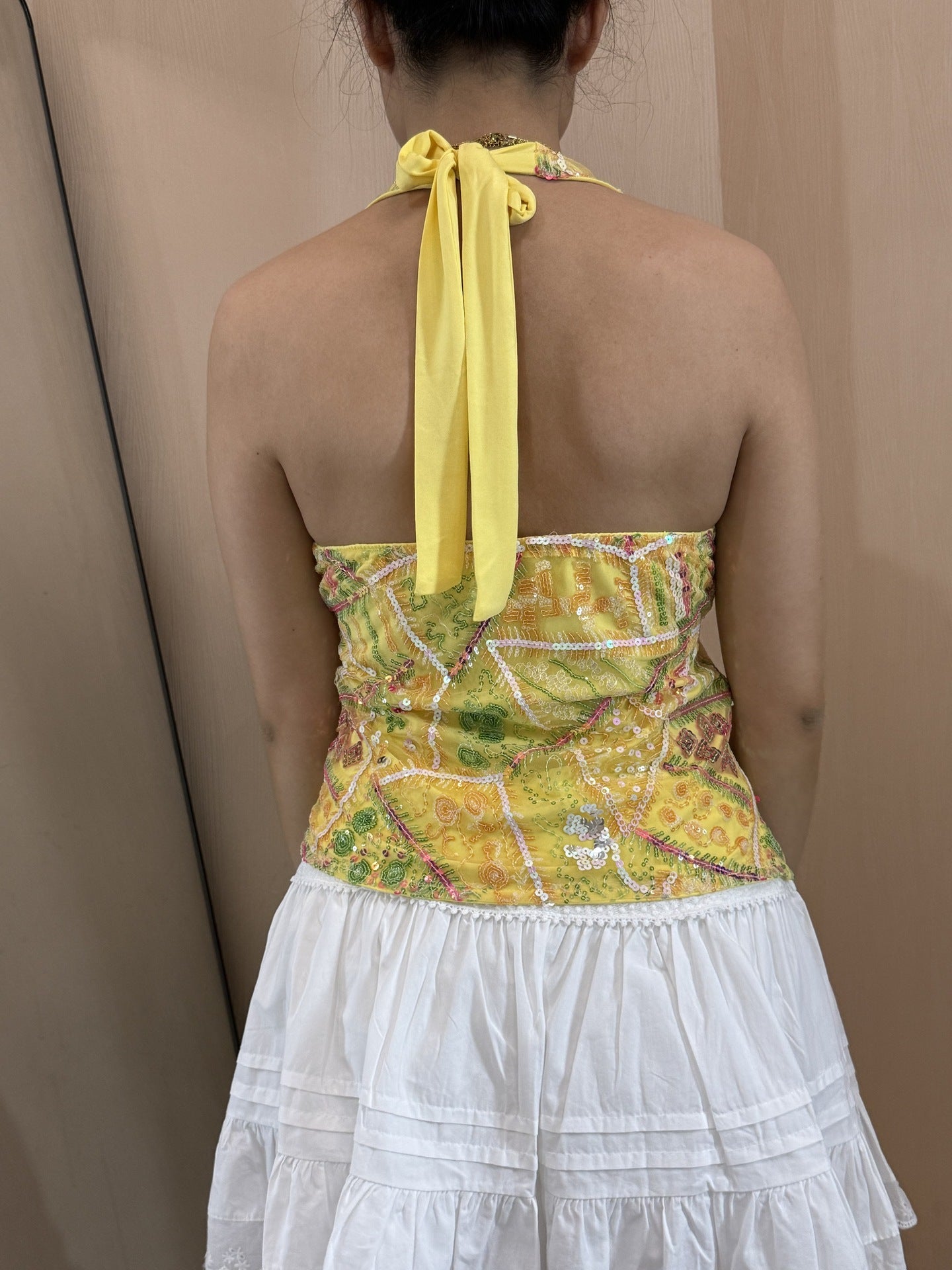 Ibiza Sequin Halter Neck Tops