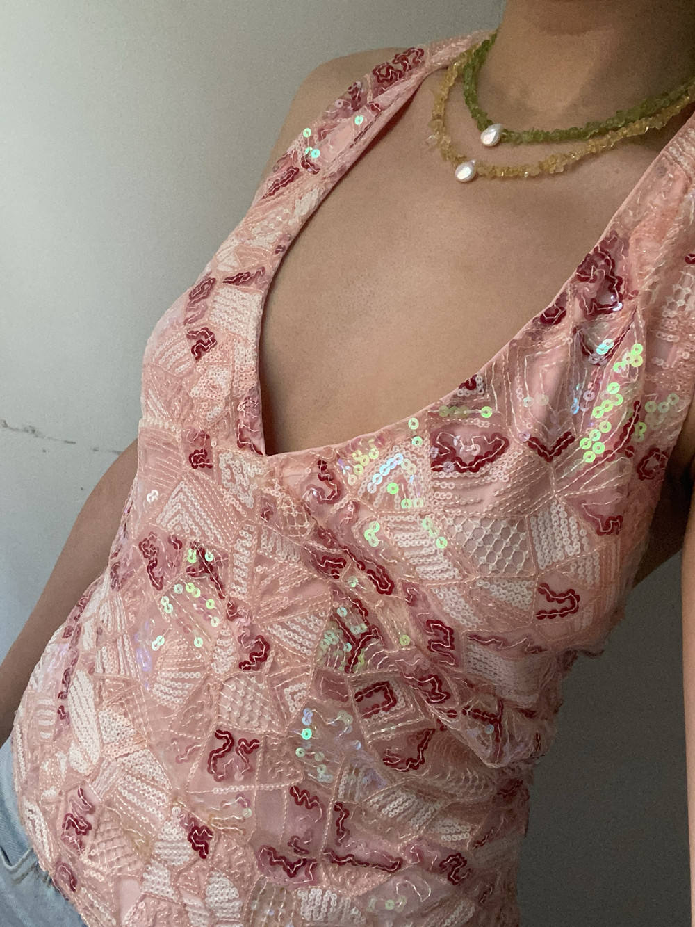 Ibiza Sequin Halter Neck Tops