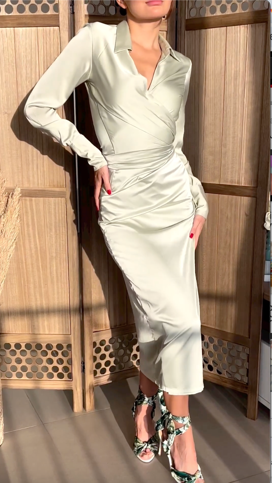Timeless Wrap Curve Dress Set