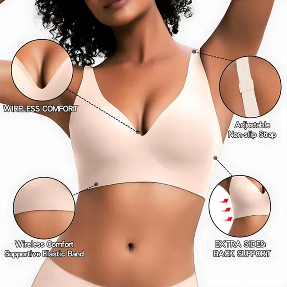 Bugario Clothing JellyLift Seamless Bra Zero Wires Invisible Nude