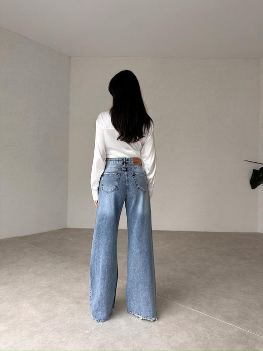 Stone Wide Leg Cardinal Jeans